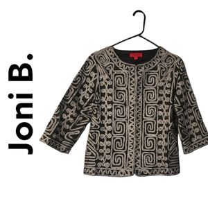 Joni B Women's Embroidered Blazer Size S Petite
